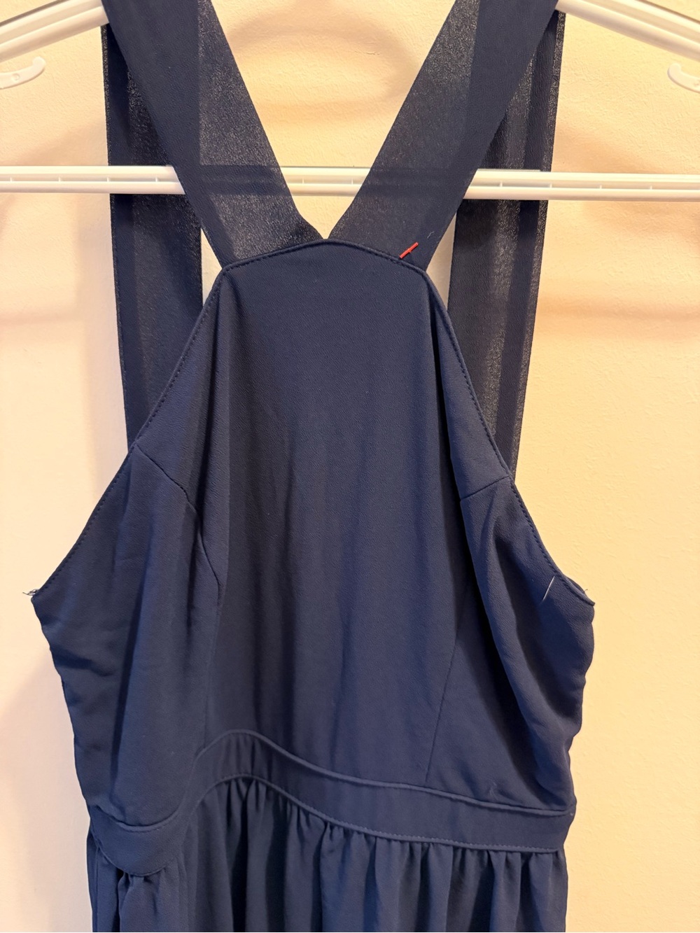 Lulus Navy Blue Maxi Dress Size S Zipper Back maxi